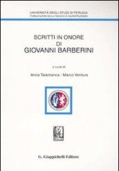 Scritti in onore di Giovanni Barberini