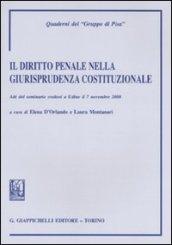 Il diritto penale nella giurisprudenza costituzionale. Atti del Seminario (Udine, 7 novembre 2008)