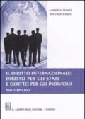 Il diritto internazionale: diritto per gli Stati e diritto per gli individui. Parti speciali