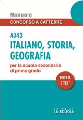 Italiano storia geografia A043