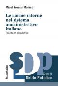 Le norme interne del sistema amministrativo italiano. Uno studio introduttivo