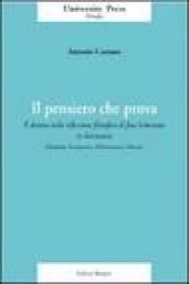 Il pensiero che prova. Il destino nella riflessione filosofica di fine Settecento in Germania (Herder, Schelling, Holderlin, Hegel)