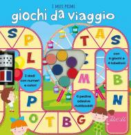 I miei primi giochi da viaggio. Con 2 dadi. Con 4 giochi. Con 6 pedine adesive. Con 4 tabelloni