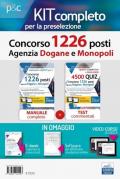 Kit preselezione concorso 1226 posti Agenzia Dogane e Monopoli. Manuale, test commentati, simulatore e video-corso. Con ebook. Con estensioni online. Con software di simulazione. Con videocorso di logica