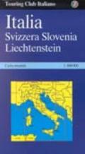 Italia. Svizzera. Slovenia. Liechtenstein 1:800.000