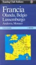 Francia. Olanda. Belgio. Lussemburgo. Andorra. Monaco 1:800.000