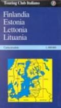 Finlandia. Estonia. Lettonia. Lituania 1:800.000