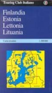 Finlandia. Estonia. Lettonia. Lituania 1:800.000