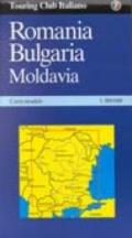 Romania. Bulgaria. Moldavia 1:800.000