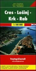 Cres Losinj Krk Rab. Carta stradale