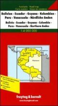 Bolivia, Ecuador, Guayana, Colombia, Perù, Venezuela, Ande del Nord 1:4.000.000