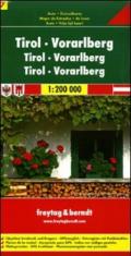 Tirol Vorarlberg. Carta stradale scala 1:200.000