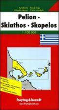 Pelio, Skiathos, Skopelos 1:100.000. Carta stradale. Ediz. multilingue