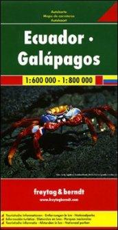 Ecuador, Galapagos 1:600.000 - 1:800.000. Carta stradale. Ediz. multilingue