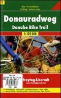 Donauradweg. Danube Bike Trail 1:125.000. Ediz. illustrata
