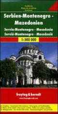 Serbia-Montenegro, Macedonia 1:500.000. Carta stradale. Ediz. multilingue