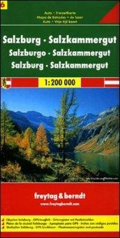 Salisburgo, Salzkammergut 1:200.000. Carta stradale e turistica. Ediz. multilingue