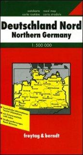 Germania settentrionale 1:500.000. Carta stradale. Ediz. multilingue