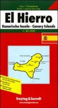 El Hierro: Isole Canarie 1:30.000. Carta stradale e turistica. Ediz. multilingue