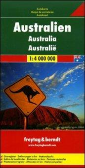 Australia 1:4.000.000. Carta stradale. Ediz. multilingue