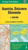 Austria, Svizzera, Slovenia 1:800.000