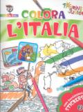 Colora l'Italia. Con stickers. Ediz. illustrata