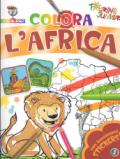 Colora l'Africa. Con stickers. Ediz. illustrata