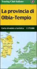 La provincia di Olbia-Tempio 1:175.000. Carta stradale e turistica