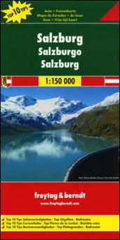 Salisburgo 1:150.000. Carta stradale e turistica