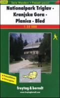 Nationalpark Triglav, Kranjska Gora, Planica, Bled 1:35.000. Ediz. tedesca e slovena
