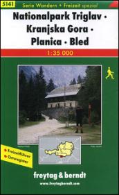 Nationalpark Triglav, Kranjska Gora, Planica, Bled 1:35.000. Ediz. tedesca e slovena