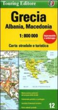 Grecia, Albania, Macedonia 1:800.000. Carta stradale e turistica. Ediz. illustrata
