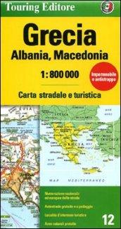 Grecia, Albania, Macedonia 1:800.000. Carta stradale e turistica. Ediz. illustrata
