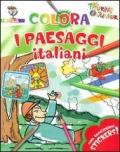 Colora i paesaggi italiani. Con stickers