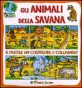 Gli animali della savana. Libro puzzle
