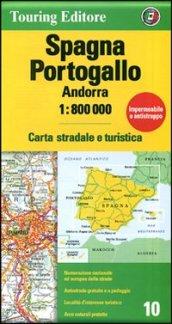 Spagna, Portogallo, Andorra 1:800.000. Carta stradale e turistica