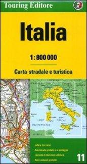 Italia 1:800.000. Carta stradale e turistica. Ediz. multilingue