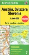 Austria, Svizzera, Slovenia 1:800.000. Carta stradale e turistica