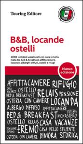 B&B, locande, ostelli