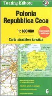 Polonia, Repubblica Ceca 1:800.000. Carta stradale e turistica. Ediz. multilingue