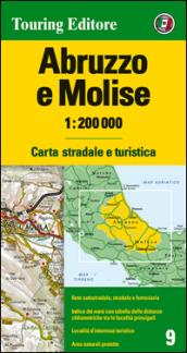 Abruzzo e Molise 1:200.000. Carta stradale e turistica. Ediz. multilingue