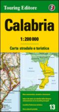 Calabria 1:200.000. Carta stradale e turistica. Ediz. multilingue