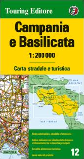 Campania e Basilicata 1:200.000. Carta stradale e turistica