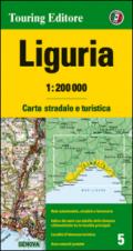 Liguria 1:200.000. Carta stradale e turistica. Ediz. multilingue