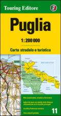 Puglia 1:200.000. Carta stradale e turistica. Ediz. multilingue