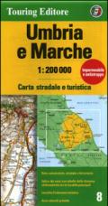 Umbria, Marche 1:200.000. Ediz. multilingue