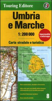 Umbria, Marche 1:200.000. Ediz. multilingue