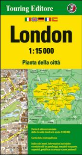 London 1:15.000. Pianta della città. Ediz. multilingue