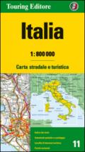 Italia 1:800.000. Carta stradale e turistica. Ediz. multilingue