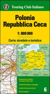 Polonia, Repubblica Ceca 1:800.000. Carta stradale e turistica. Ediz. multilingue